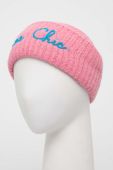Шапка з домішкою вовни MC2 Saint Barth колір рожевий з товстого трикотажу (2847107)