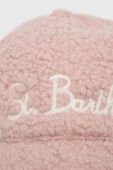 Кепка MC2 Saint Barth колір рожевий з аплікацією