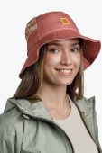 Дитяча бавовняна панама Buff колір рожевий з бавовни