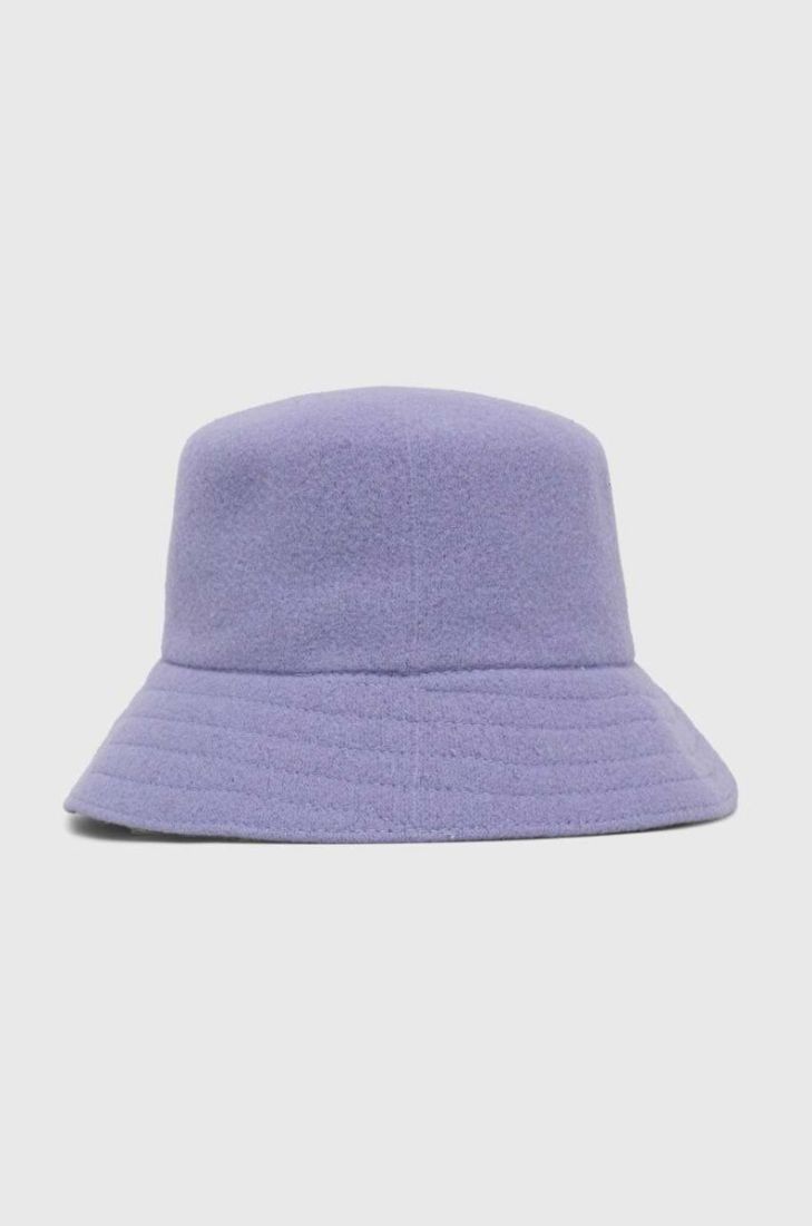 Вовняний капелюх Kangol колір фіолетовий вовна