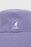 Вовняний капелюх Kangol колір фіолетовий вовна