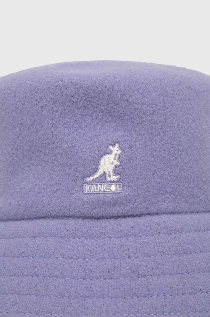 Вовняний капелюх Kangol колір фіолетовий вовна