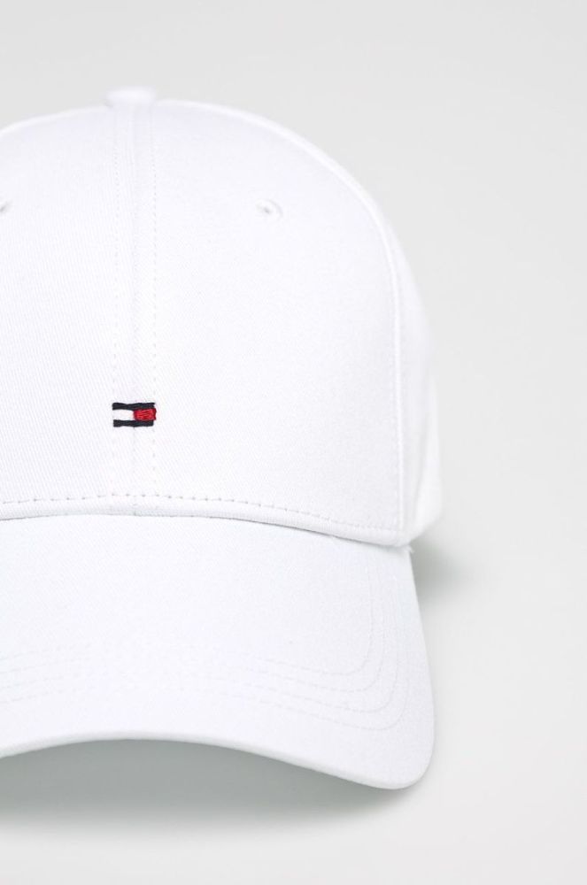 Кепка Tommy Hilfiger колір білий гладка фото 2