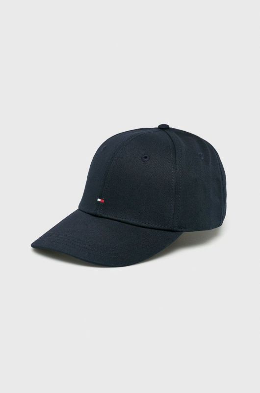 Кепка Tommy Hilfiger колір синій гладка
