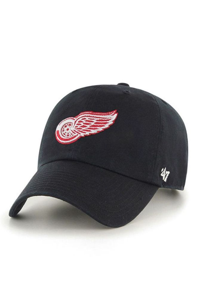 47brand - Кепка Detroit Red Wings колір чорний фото 3
