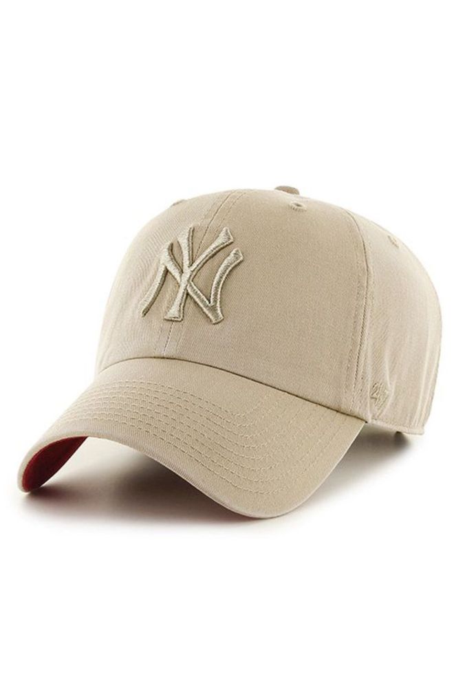 47brand - Кепка New York Yankees колір бежевий (909525)