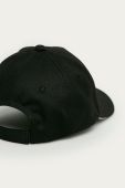 Бавовняна бейсболка Emporio Armani колір чорний з аплікацією (1215605)