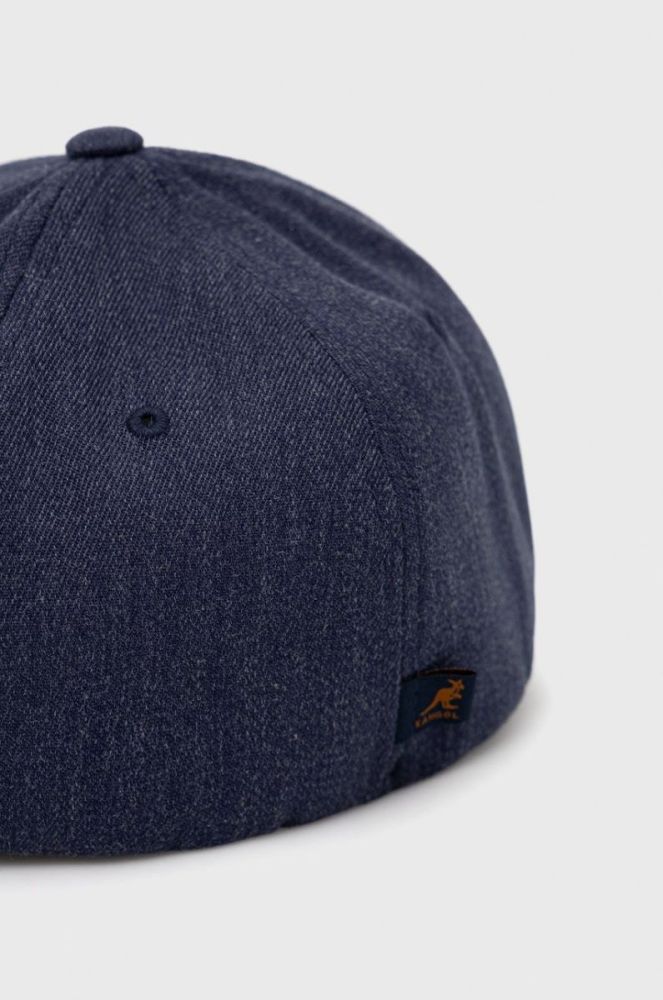 Кепка з домішкою вовни Kangol колір синій з аплікацією фото 3