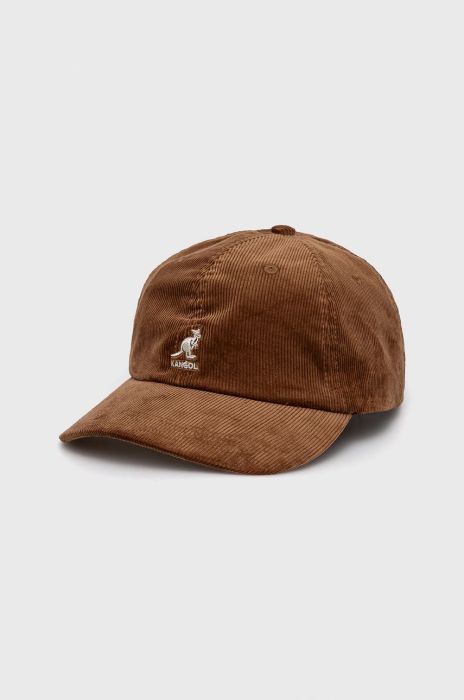 Кепка Kangol колір коричневий гладка K5206HT.WD207-WD207