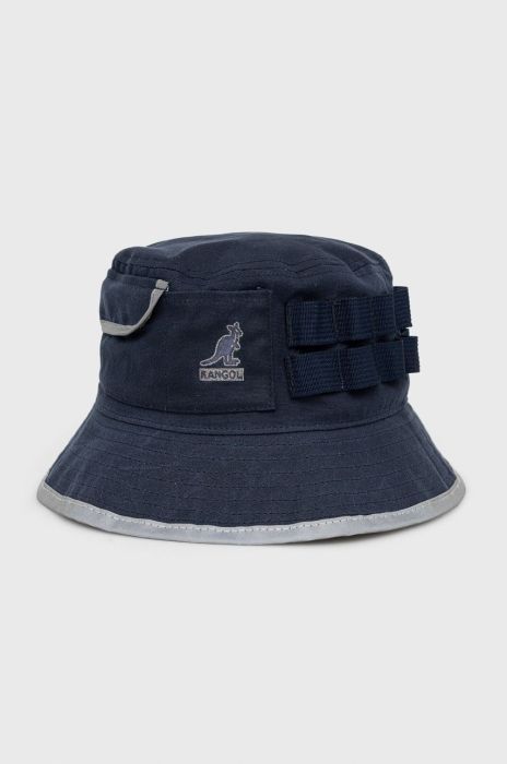 Бавовняний капелюх Kangol колір синій з бавовни