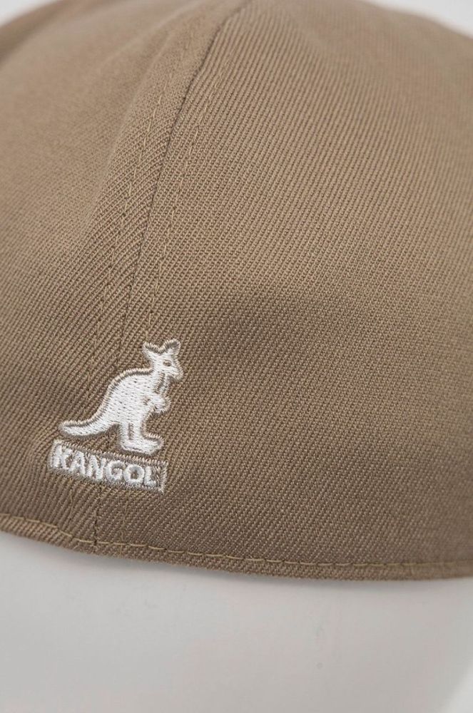Кашкет з домішкою вовни Kangol колір бежевий фото 2