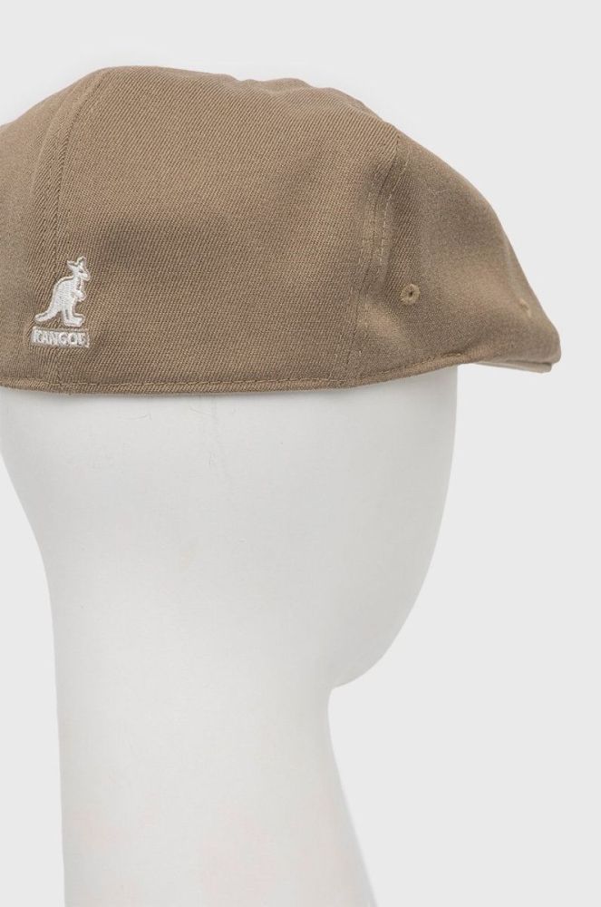 Кашкет з домішкою вовни Kangol колір бежевий фото 3