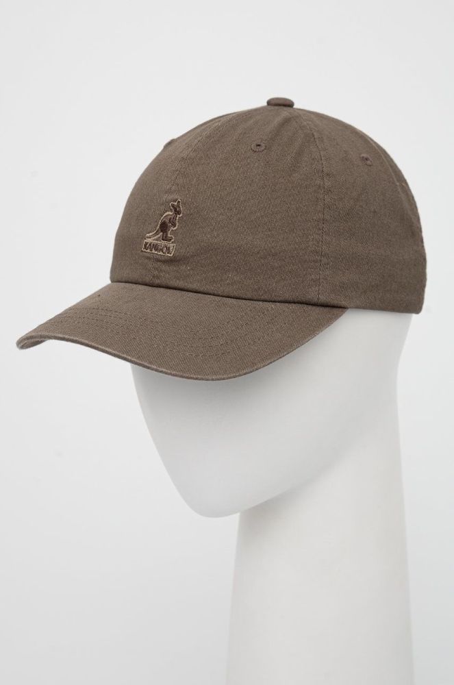 Бавовняна кепка Kangol колір зелений з аплікацією K5165HT.SM094-SM094