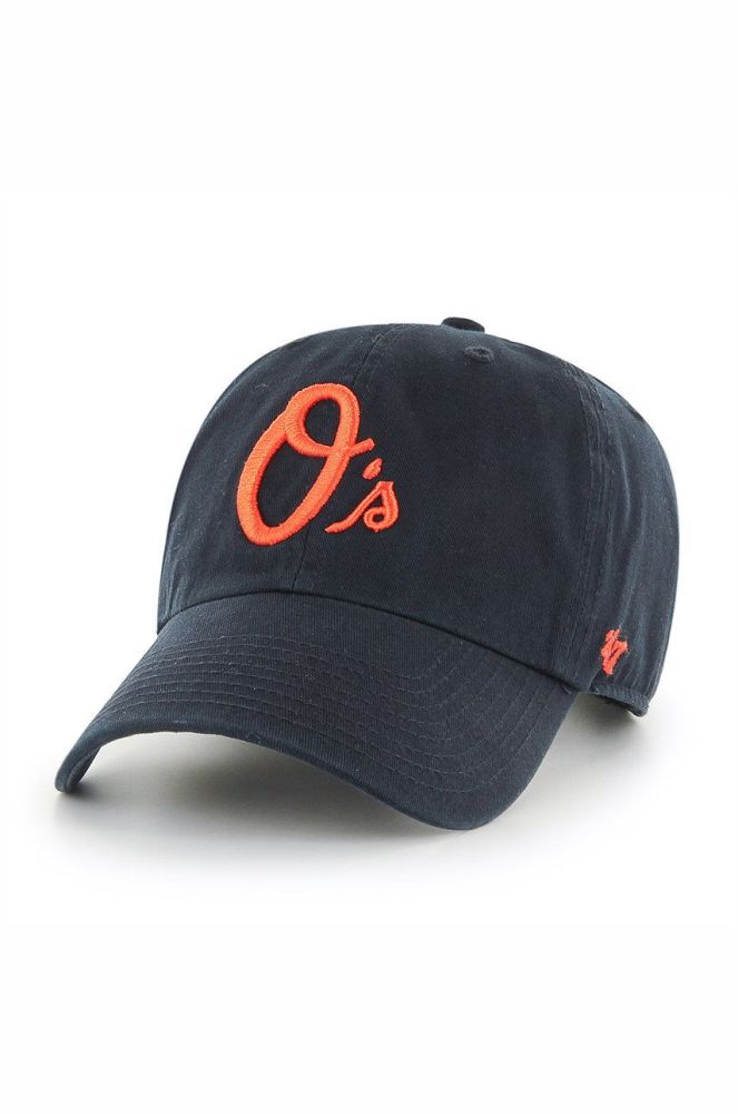 Кепка 47brand Baltimore Orioles колір чорний з аплікацією