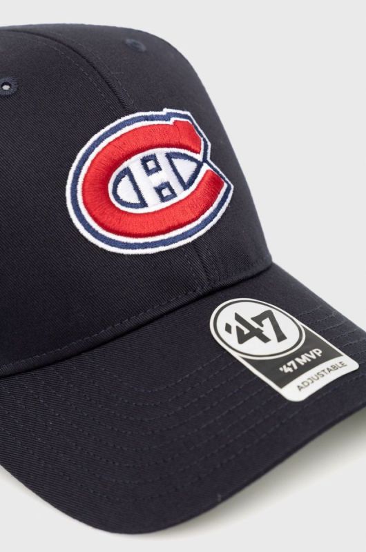 Кепка 47brand Montreal Canadiens колір синій з аплікацією фото 2