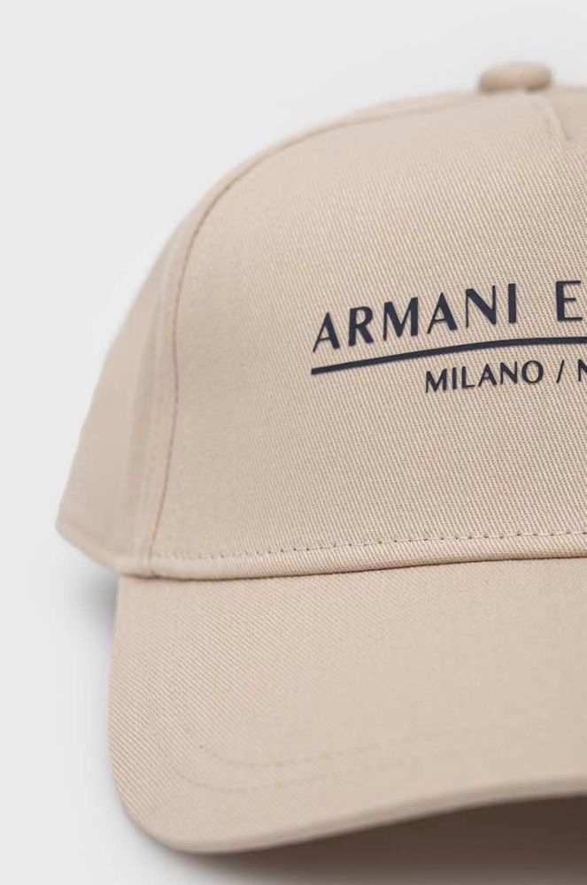 Кепка Armani Exchange колір білий з аплікацією (3098220) фото 2