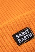 Шапка з домішкою вовни MC2 Saint Barth колір помаранчевий з товстого трикотажу