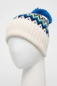 Вовняна шапка MC2 Saint Barth з тонкого трикотажу вовна колір барвистий