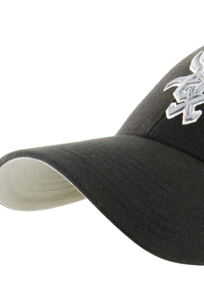 Кепка з домішкою вовни 47brand MLB Chicago White Sox колір чорний з аплікацією фото 3
