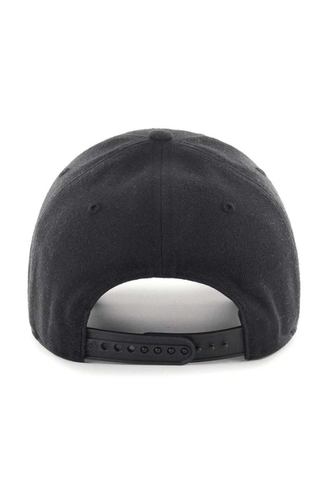 Кепка з домішкою вовни 47brand MLB Chicago White Sox колір чорний з аплікацією фото 4