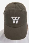 Бавовняна бейсболка Wood Wood Eli AA колір зелений з аплікацією 10250811.7083-OFFWHITE