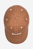 Бавовняна бейсболка Wood Wood колір коричневий з аплікацією 12240807.7083-ANTHRACITE