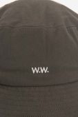 Бавовняний капелюх Wood Wood Ossian Bucket Hat 12240817-7083 BLACK колір зелений з бавовни 12240817.7083-DUSTYGREEN