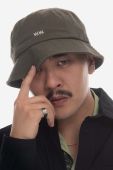Бавовняний капелюх Wood Wood Ossian Bucket Hat 12240817-7083 BLACK колір зелений з бавовни 12240817.7083-DUSTYGREEN