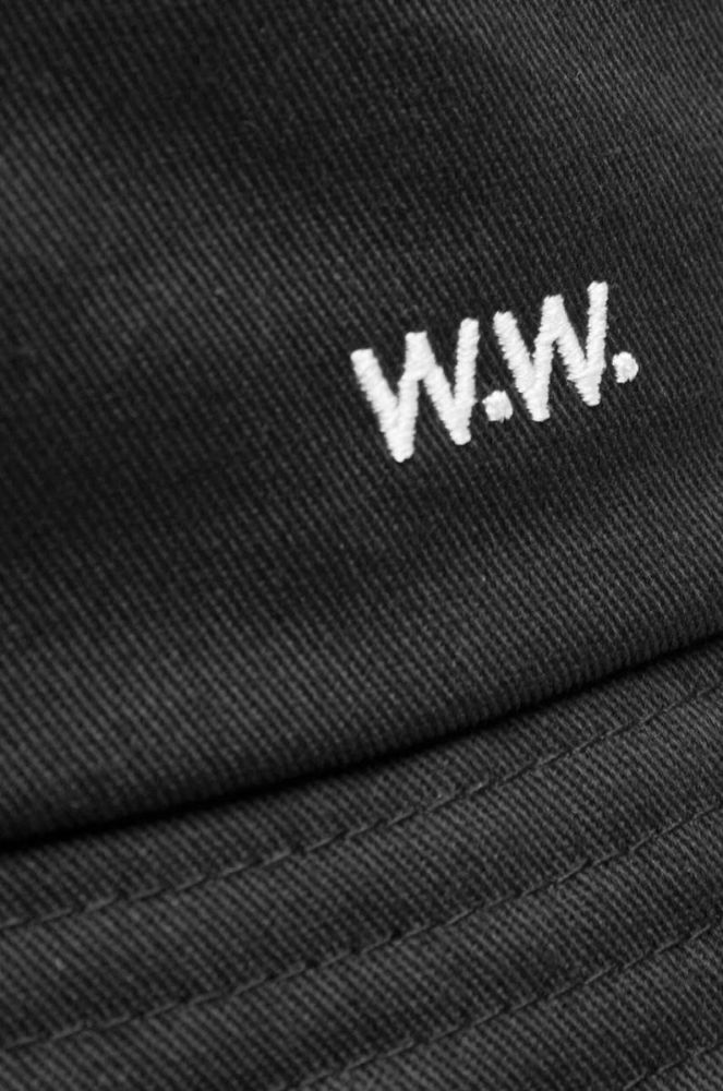 Бавовняний капелюх Wood Wood Ossian Bucket Hat 12240817-7083 BLACK колір чорний з бавовни 12240817.7083-DUSTYGREEN фото 2