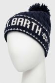 Вовняна шапка MC2 Saint Barth колір синій вовна