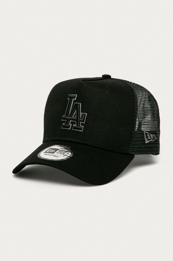 Кепка New Era колір чорний з аплікацією 12523912-BLACK