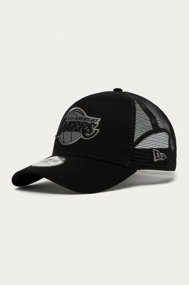 Кепка New Era колір чорний з аплікацією 12523911-BLACK