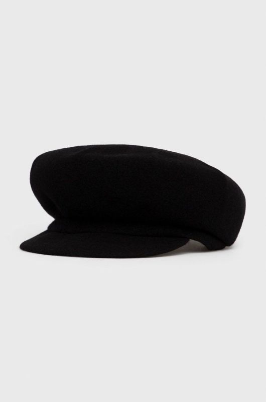 Вовняний кашкет Kangol колір чорний