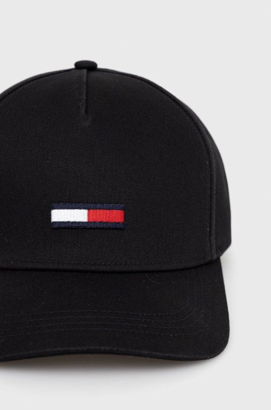 Кепка Tommy Jeans колір чорний гладка фото 2
