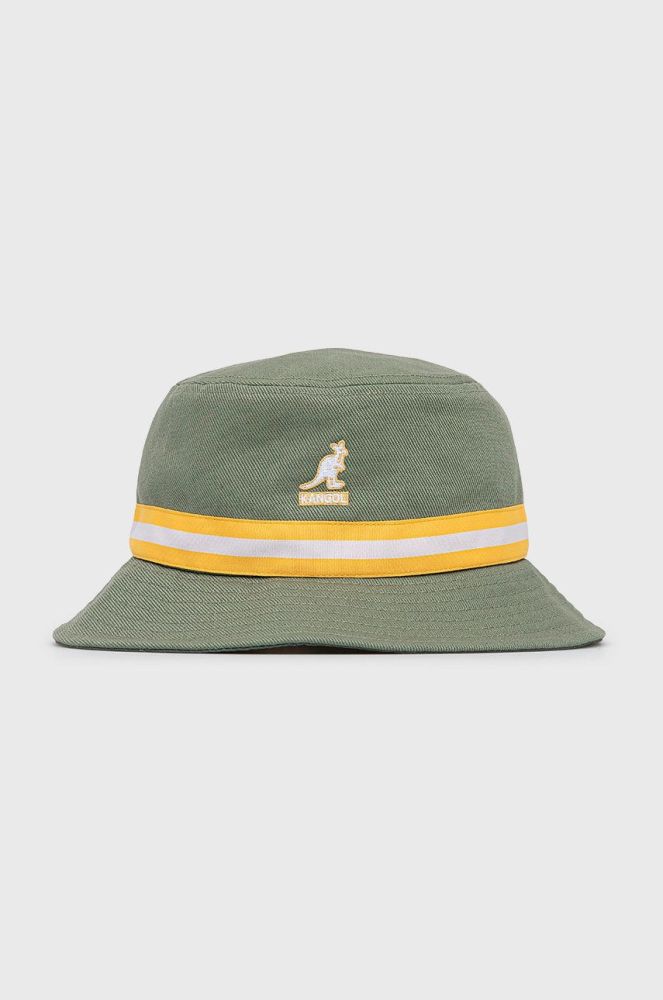 Бавовняний капелюх Kangol колір зелений з бавовни (2166742)