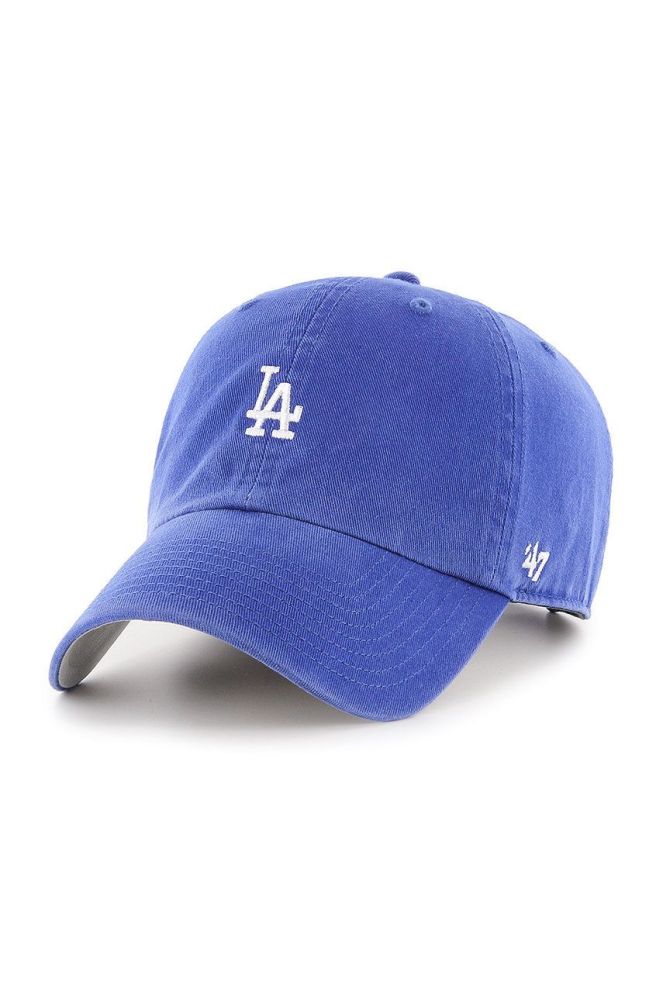 Кепка 47brand Los Angeles Dodgers з аплікацією колір блакитний