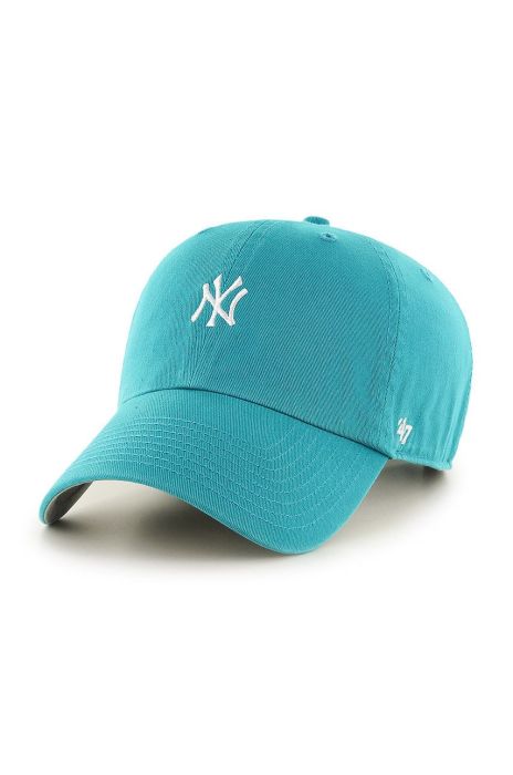 Кепка 47brand New York Yankees з аплікацією колір блакитний (2349983)