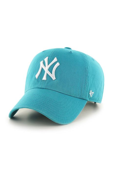 Кепка 47brand New York Yankees з аплікацією колір блакитний (2349987)