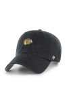 Кепка 47brand Chicago Blackhawks колір чорний з аплікацією (2293677)