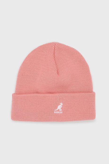 Шапка Kangol колір рожевий з товстого трикотажу (2690538)