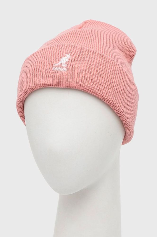 Шапка Kangol колір рожевий з товстого трикотажу (2690538) фото 2