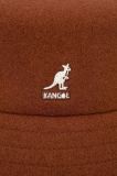 Вовняний капелюх Kangol колір коричневий вовна