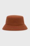 Вовняний капелюх Kangol колір коричневий вовна
