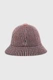 Капелюх з домішкою вовни Kangol колір рожевий