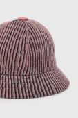 Капелюх з домішкою вовни Kangol колір рожевий