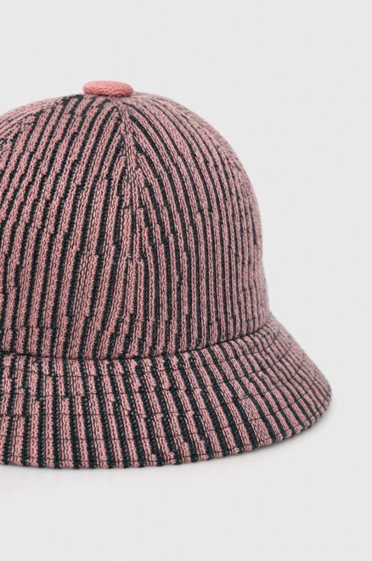 Капелюх з домішкою вовни Kangol колір рожевий