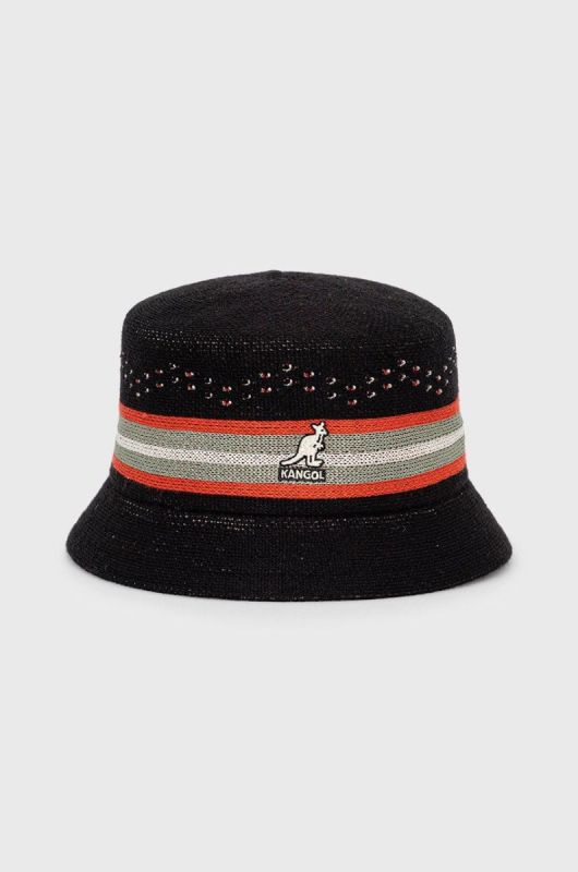 Капелюх з домішкою вовни Kangol колір чорний