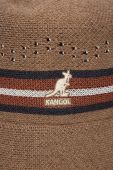 Капелюх з домішкою вовни Kangol колір коричневий
