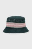 Капелюх з домішкою вовни Kangol колір зелений (2638195)
