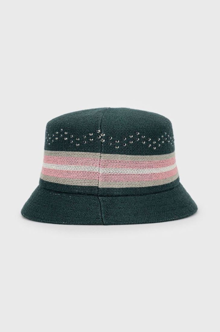 Капелюх з домішкою вовни Kangol колір зелений (2638195)